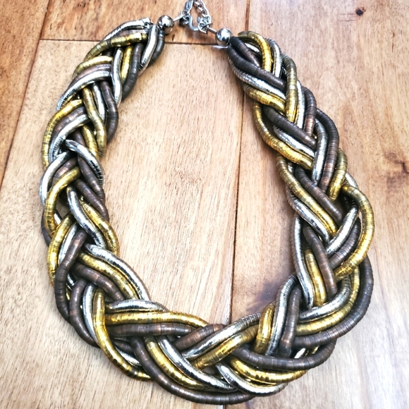 Holiday Gift Kenneth LaneVintage metal multicolor statement neklace WOMEN'S 18